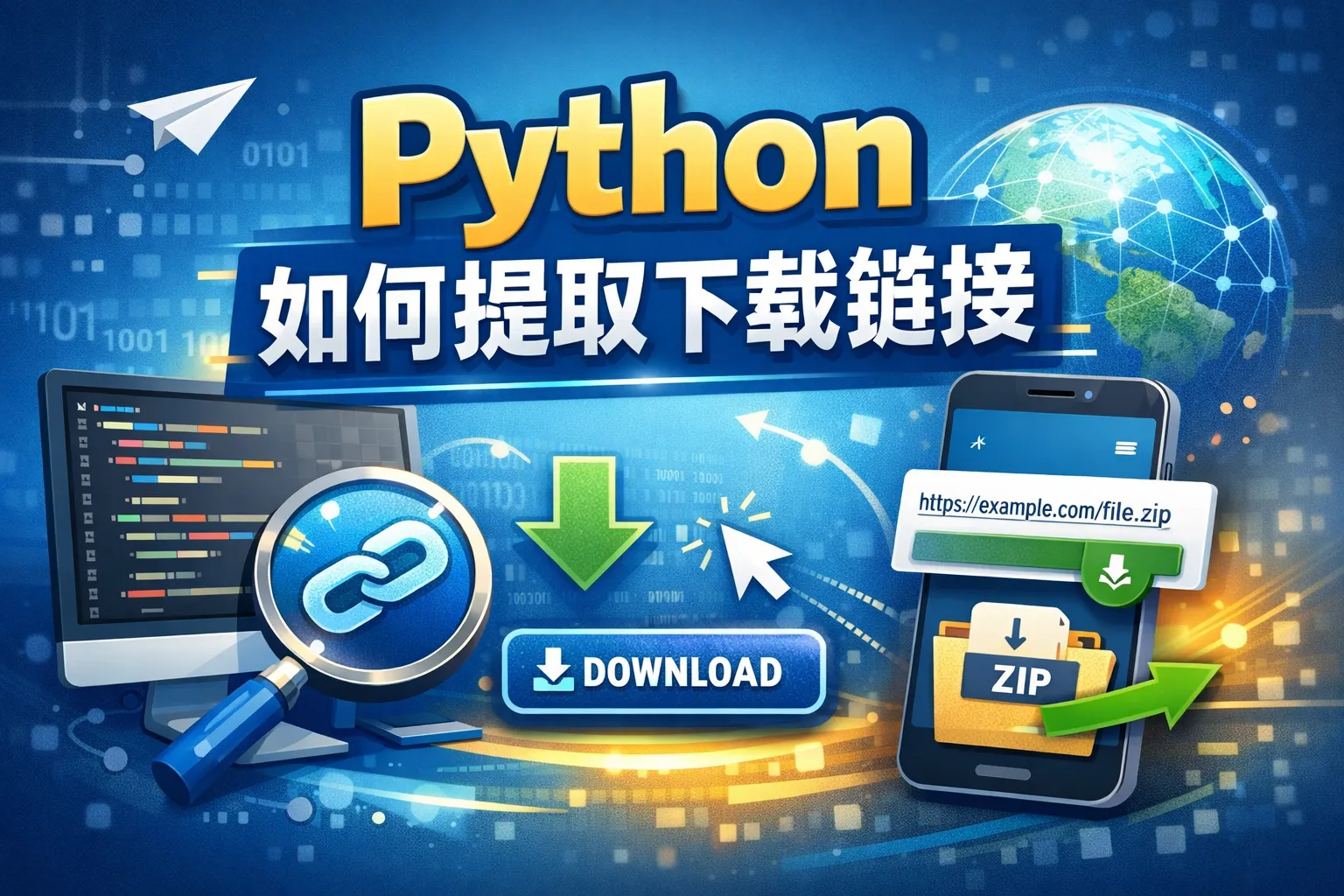 python如何提取下载链接