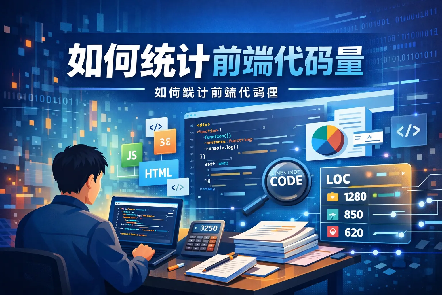 如何统计前端代码量