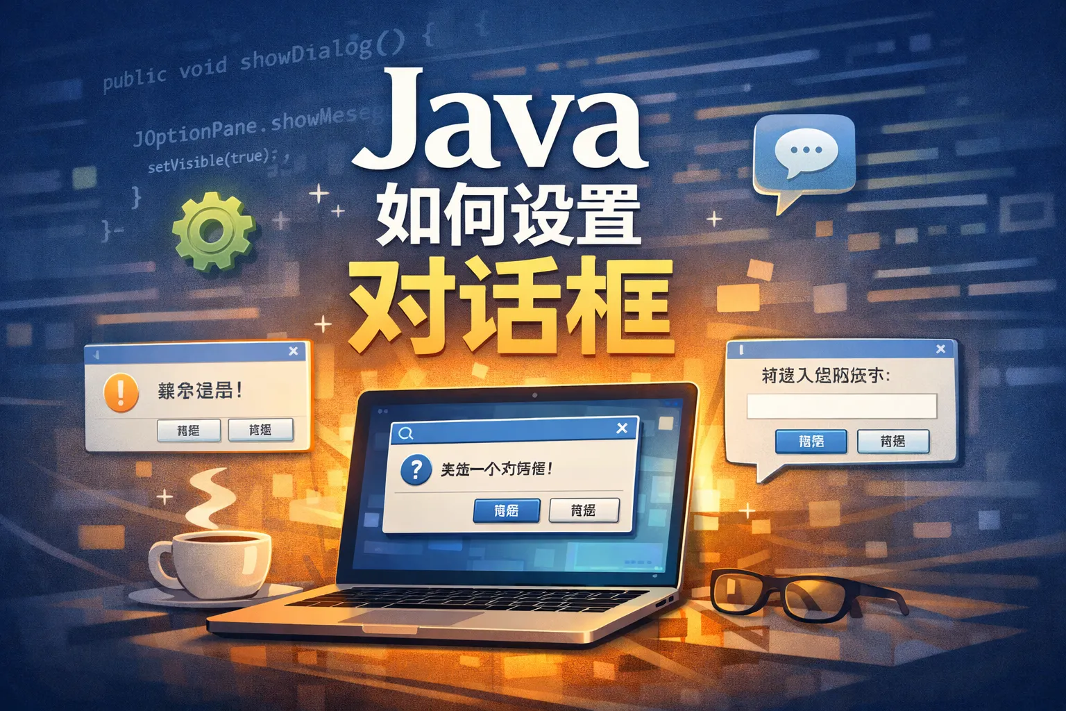 java如何设置对话框