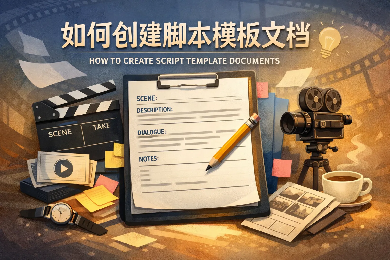 如何创建脚本模板文档