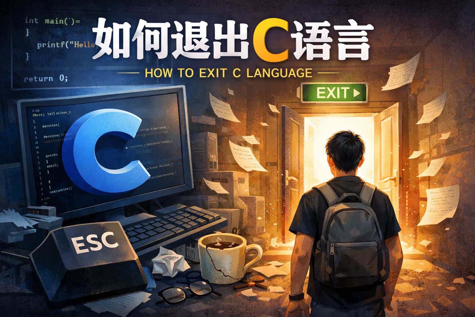 如何退出c语言