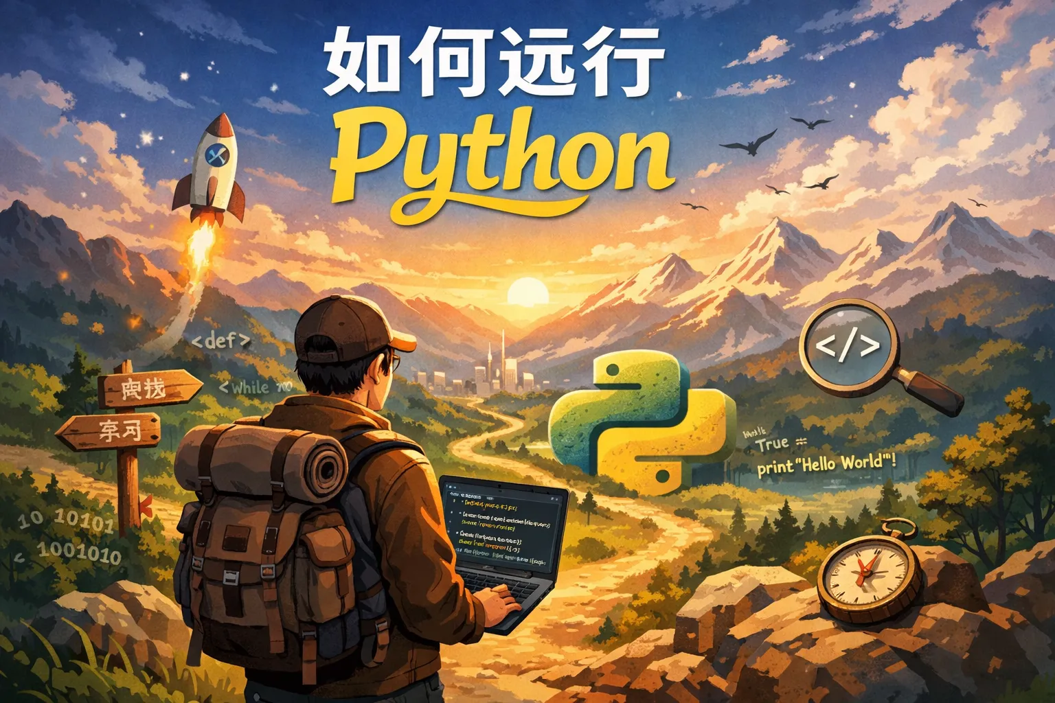 如何远行python