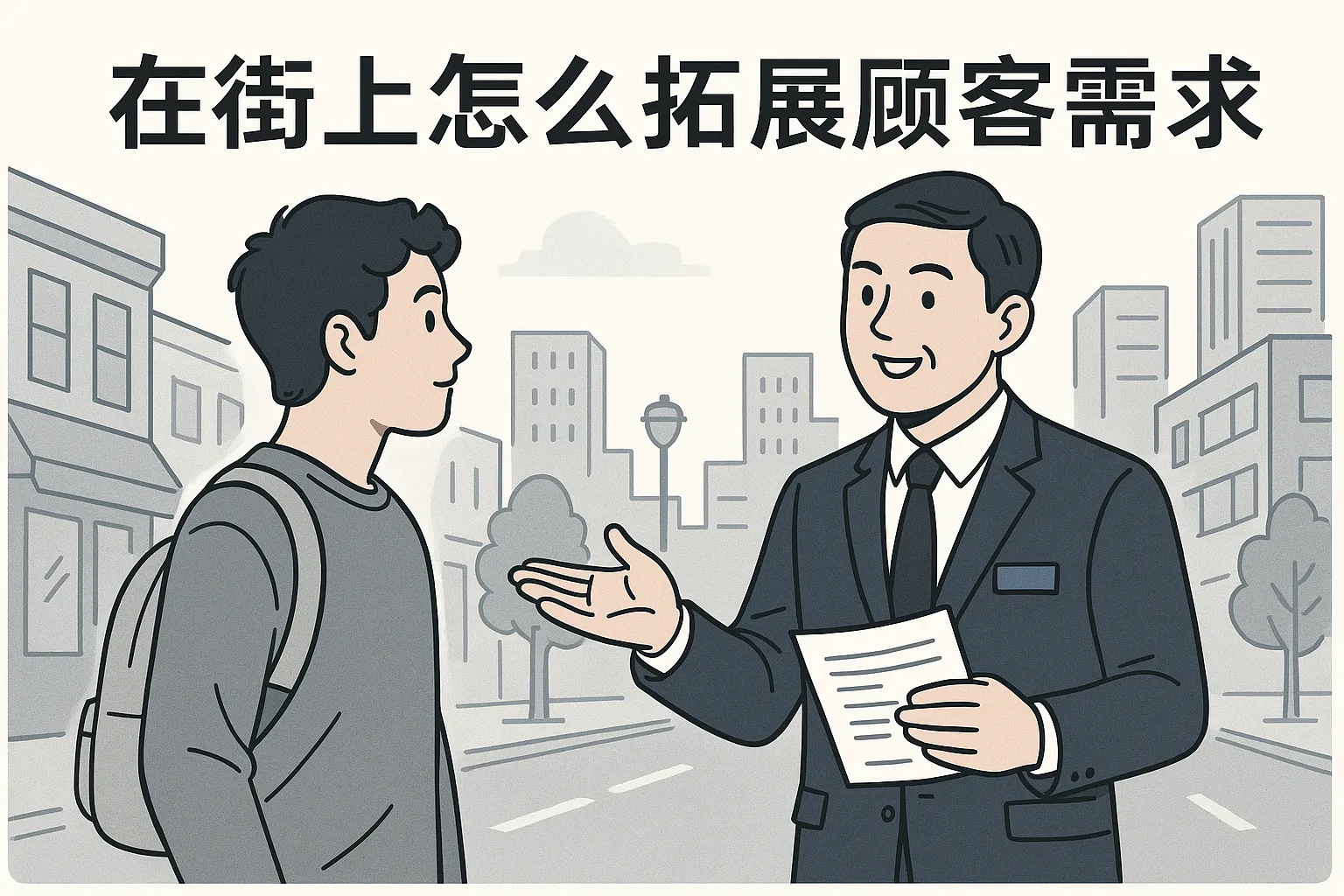 在街上怎么拓展顾客需求