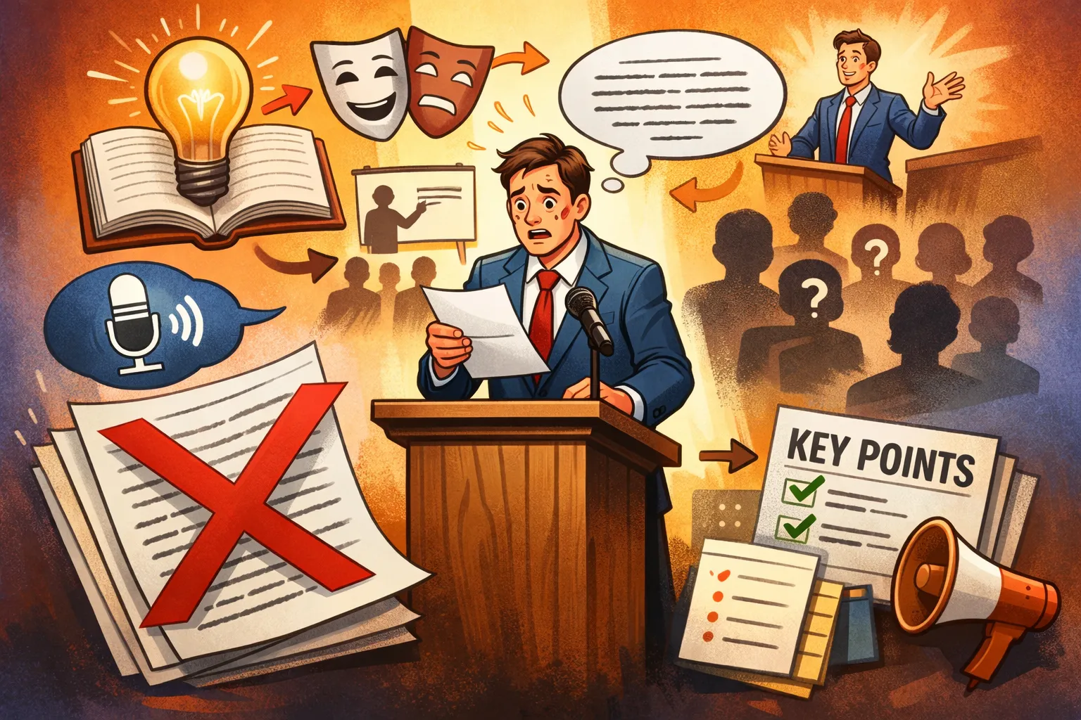 汇报如何避免照稿念