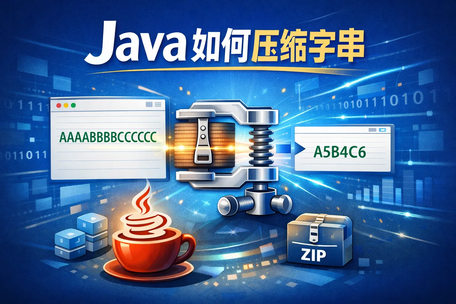 java如何压缩字符串