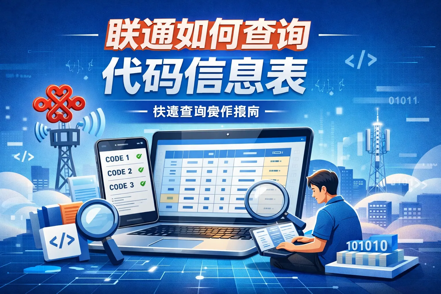 联通如何查询代码信息表