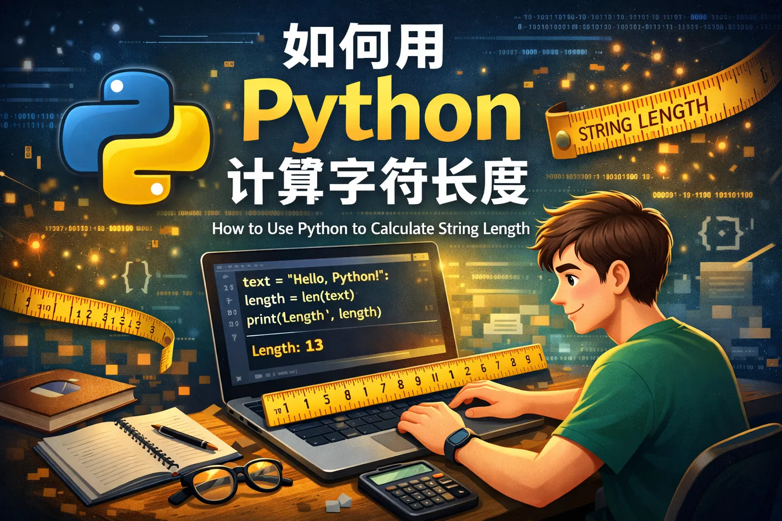 如何用python计算字符长度
