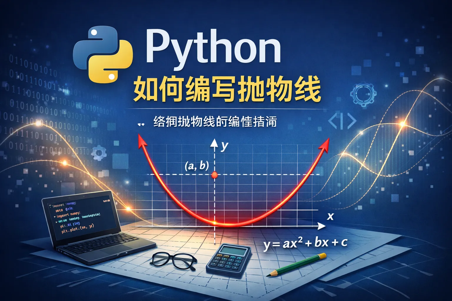 python如何编写抛物线