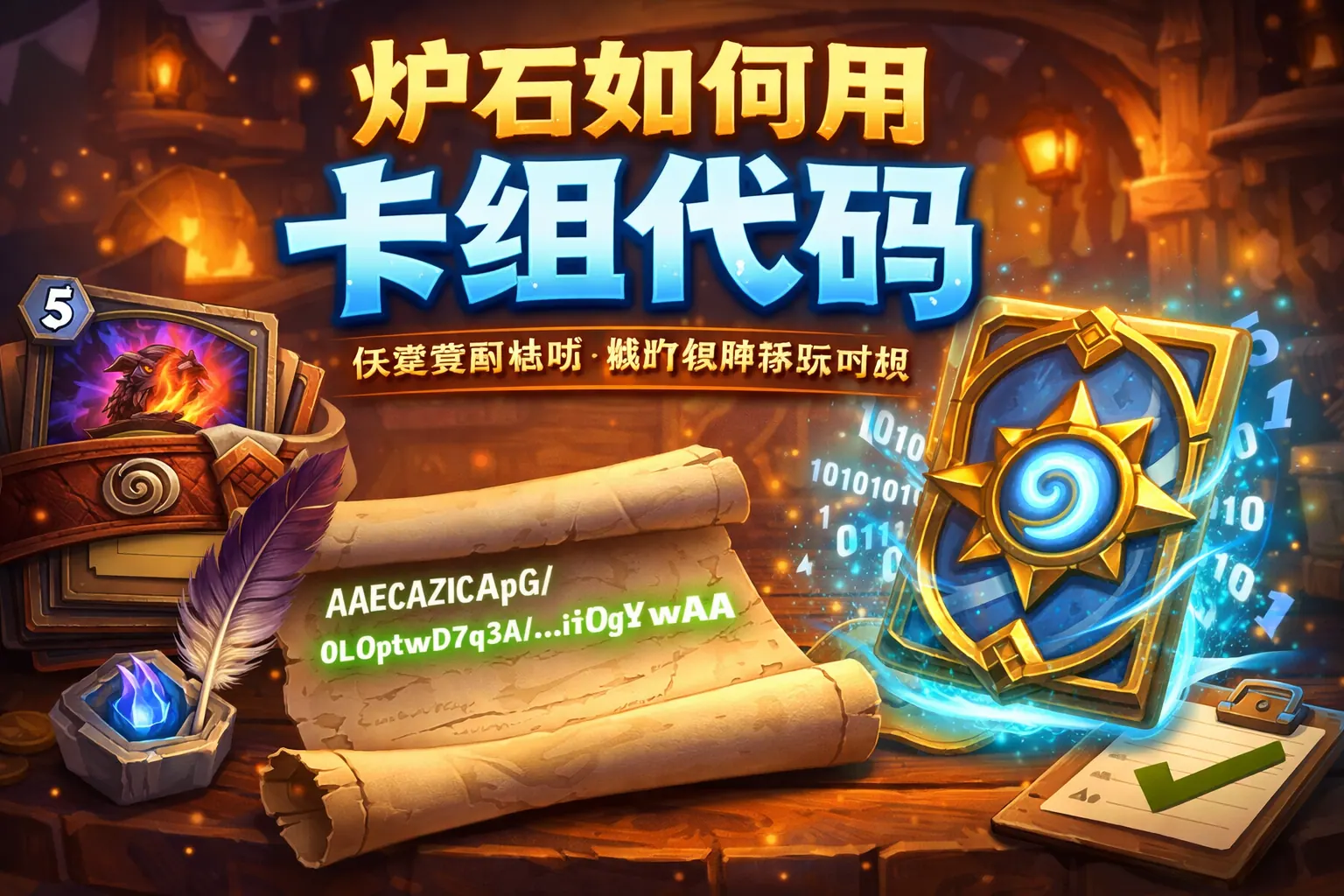 炉石如何用卡组代码