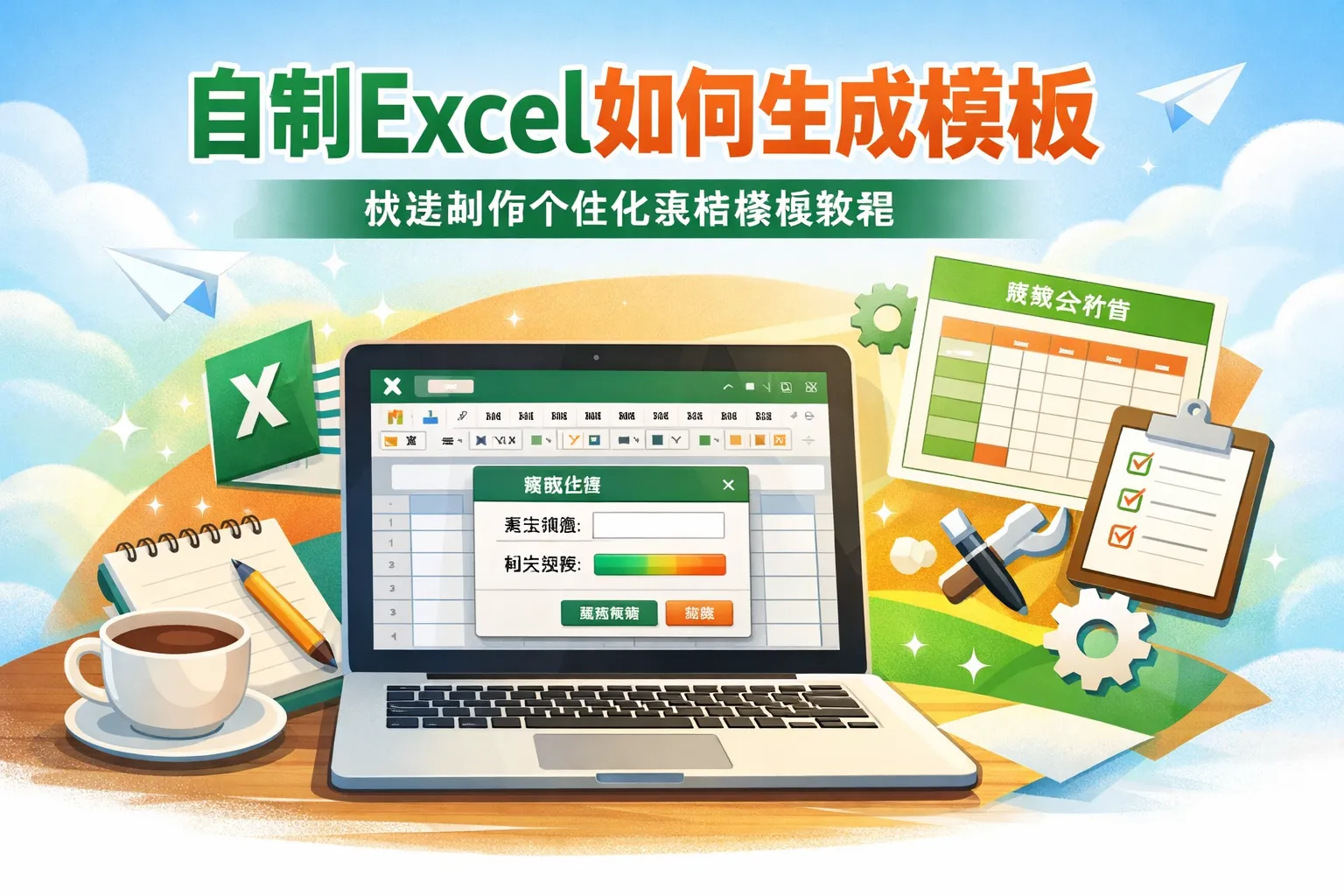 自制excel如何生成模板