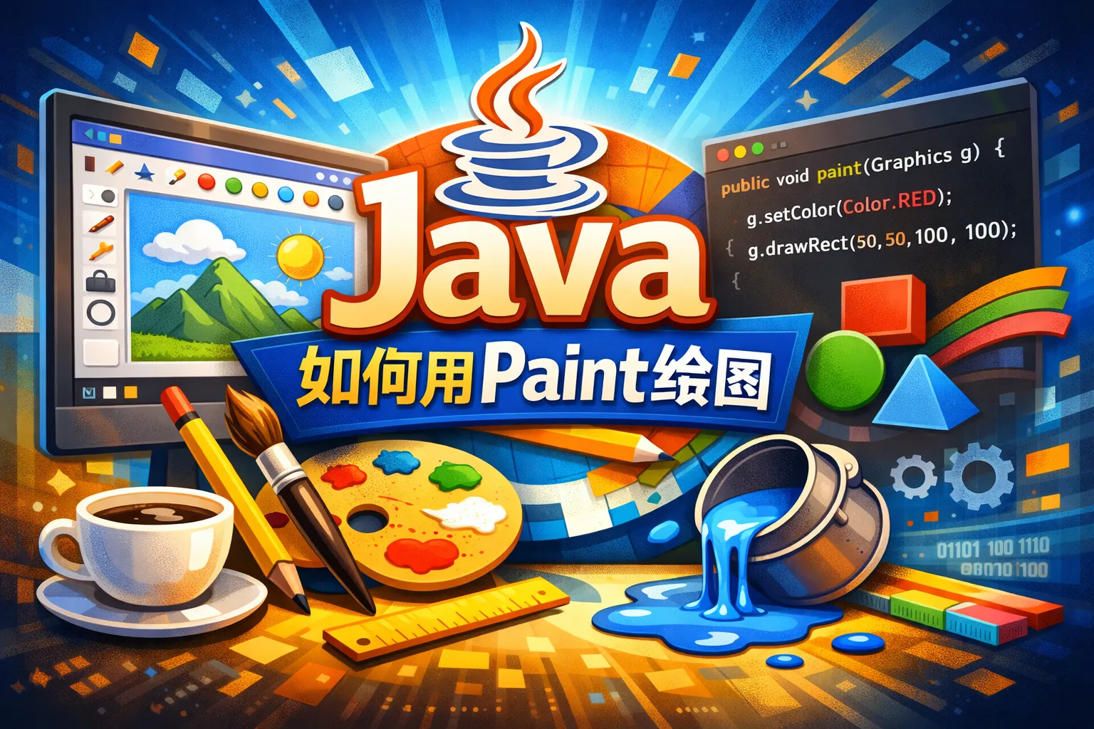 java如何用paint绘图
