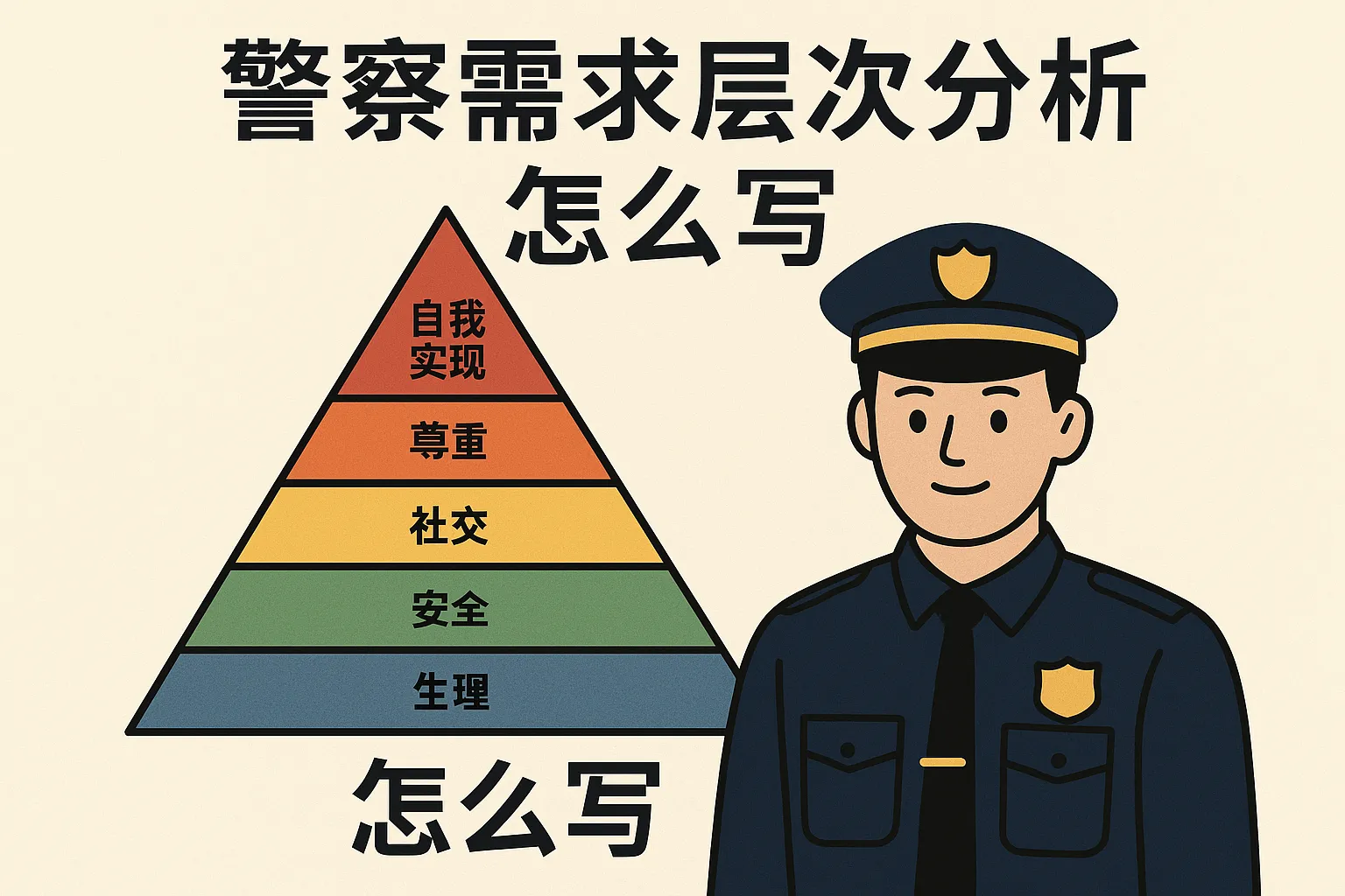 警察需求层次分析怎么写