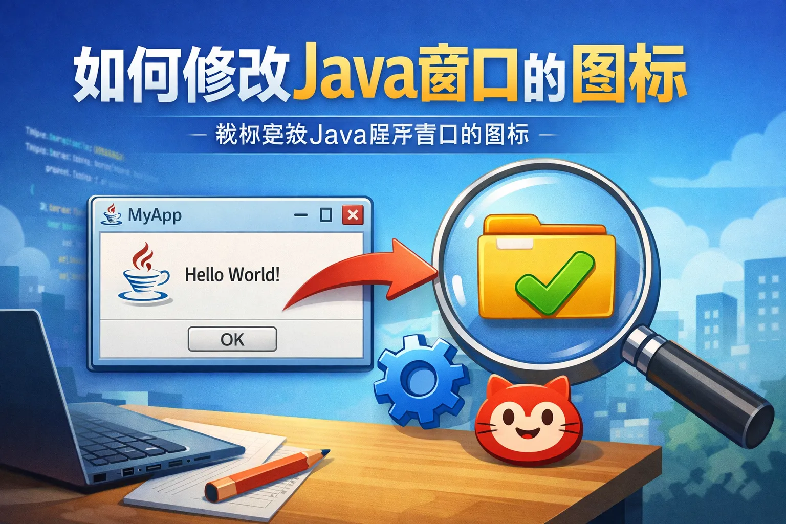如何修改java窗口的图标