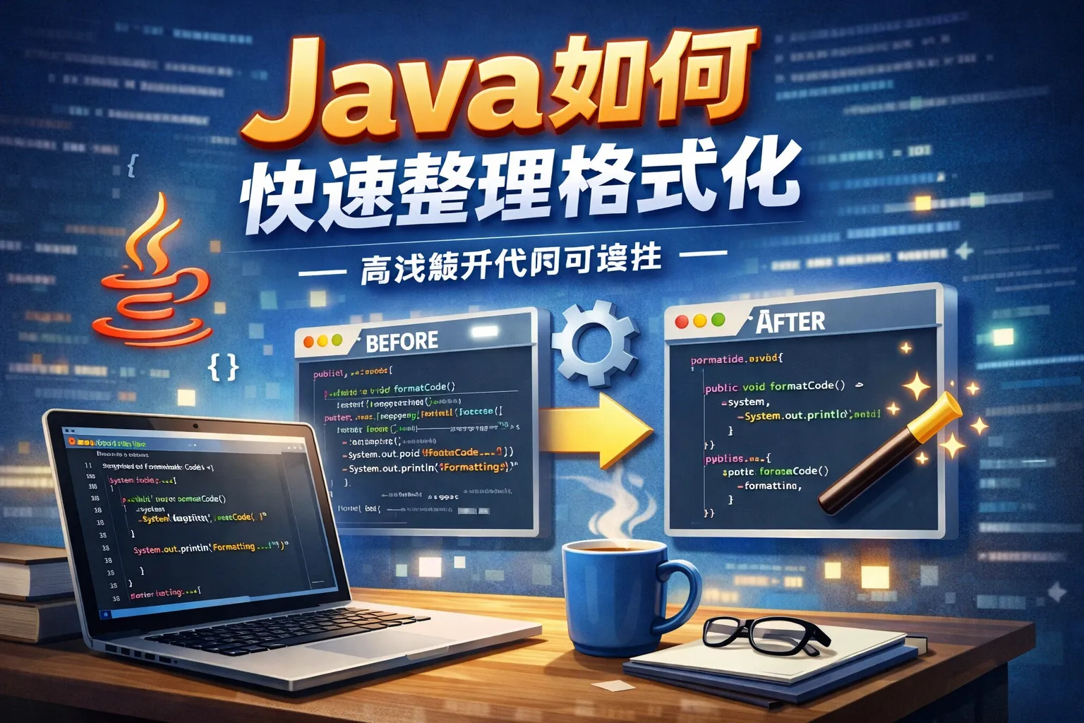 java如何快速整理格式化
