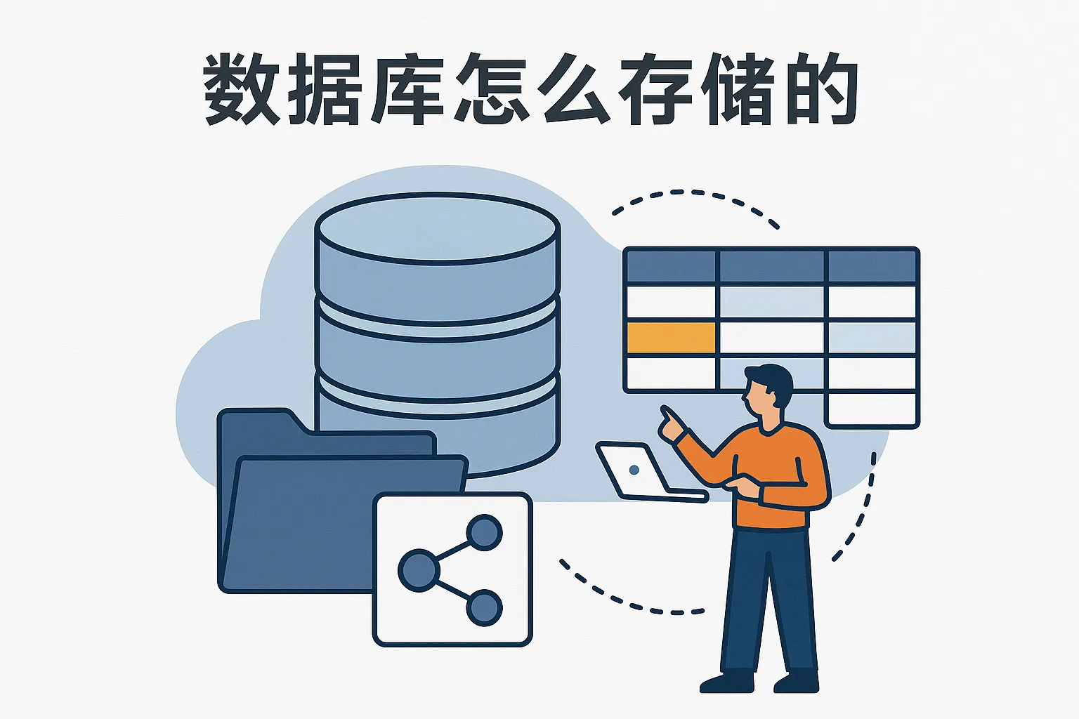 数据库数据怎么存储的