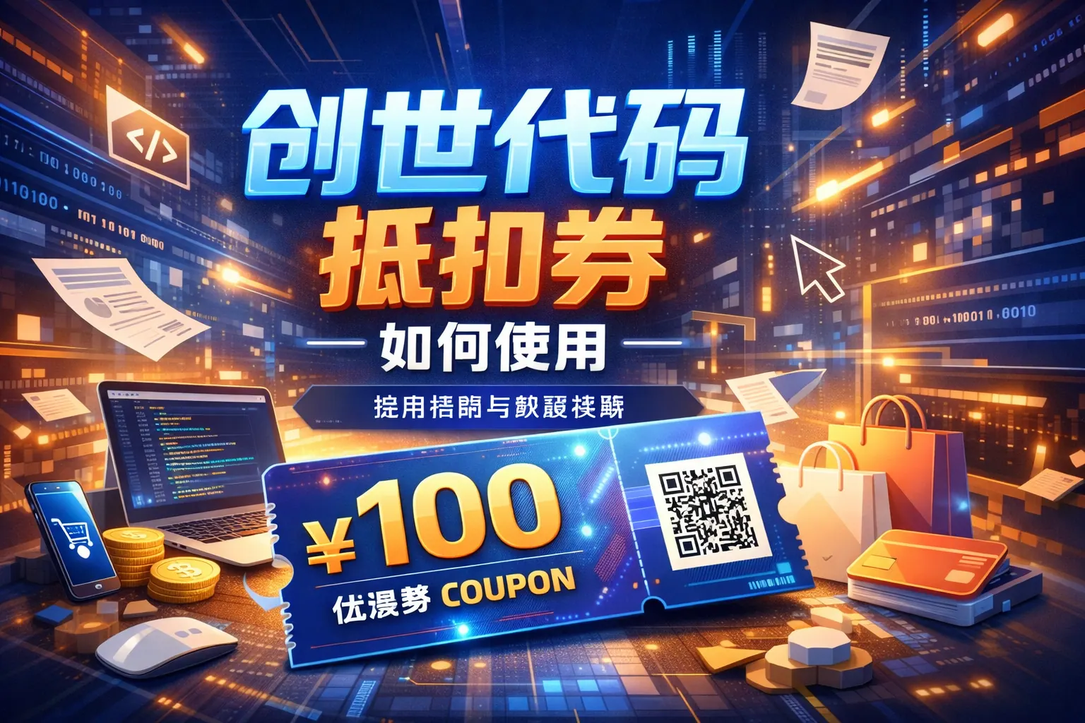 创世代码抵扣券如何使用