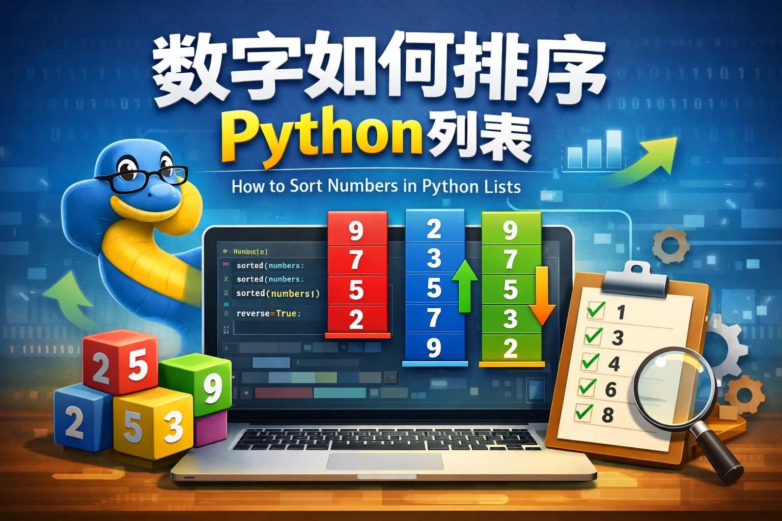 数字如何排序Python列表