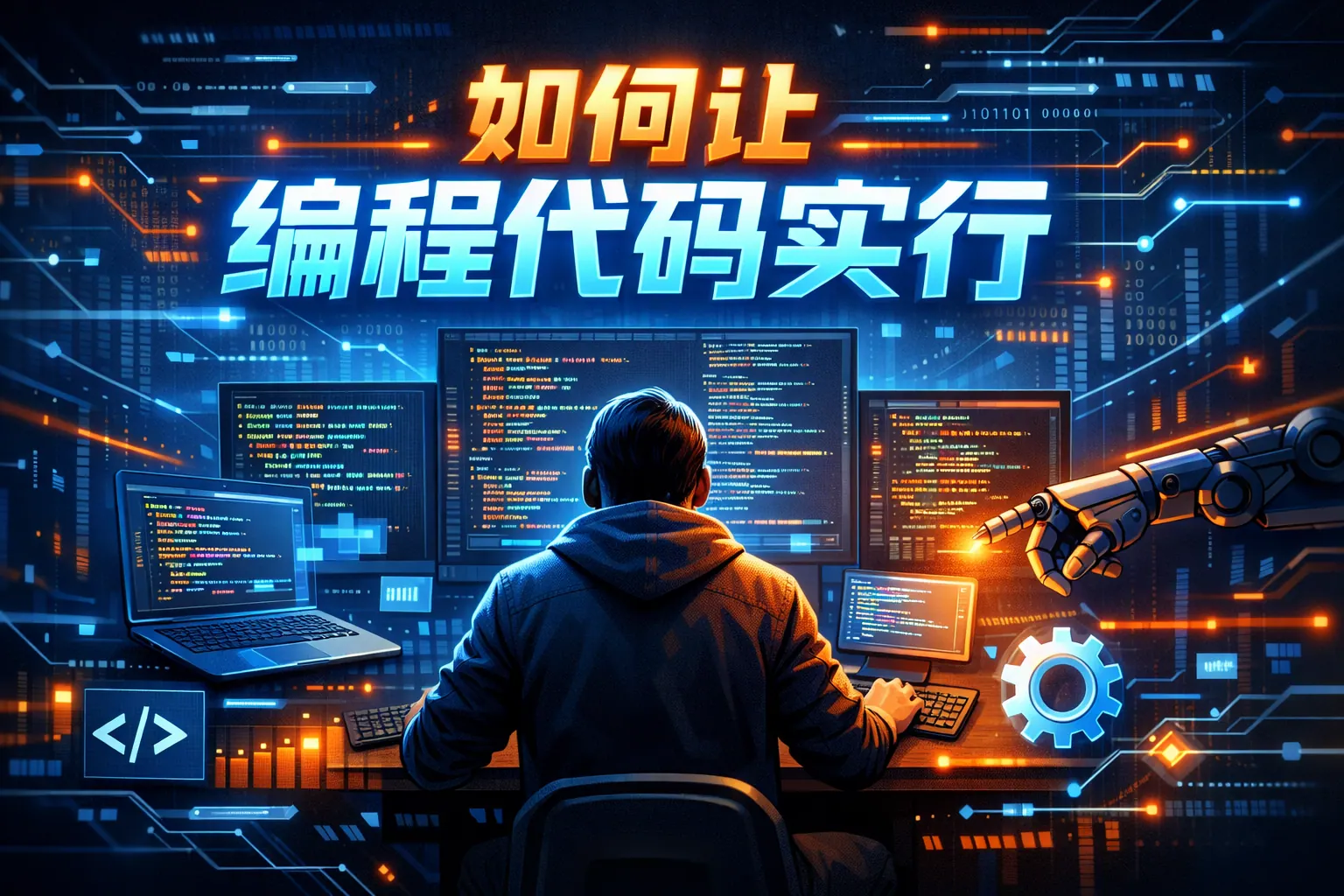 如何让编程代码实行