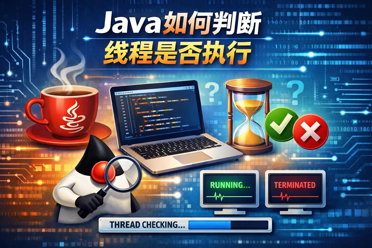 java如何判断线程是否执行