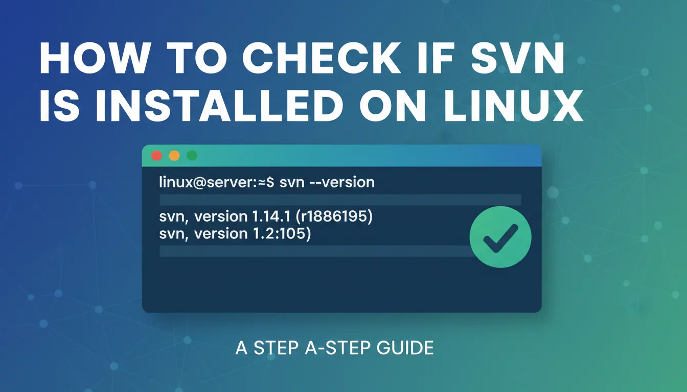 如何判断linux装了svn