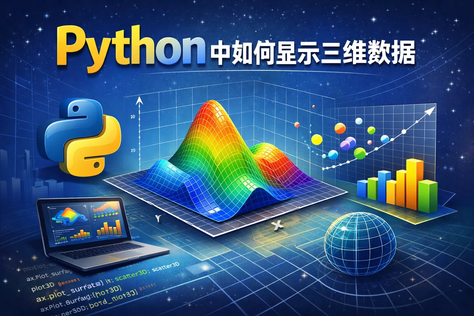 python中如何显示三维数据
