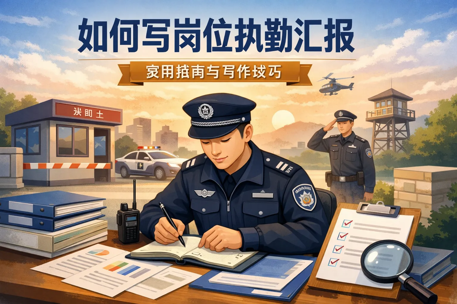 如何写岗位执勤汇报