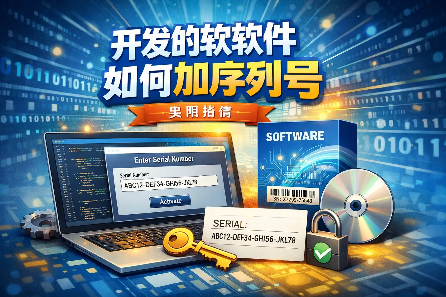 开发的软件如何加序列号