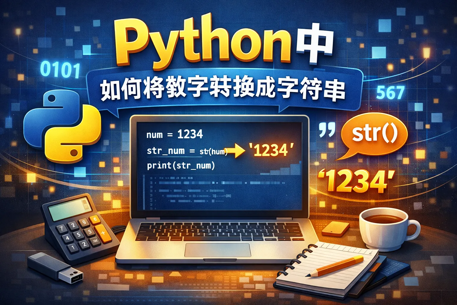 python中如何将数字转换成字符串