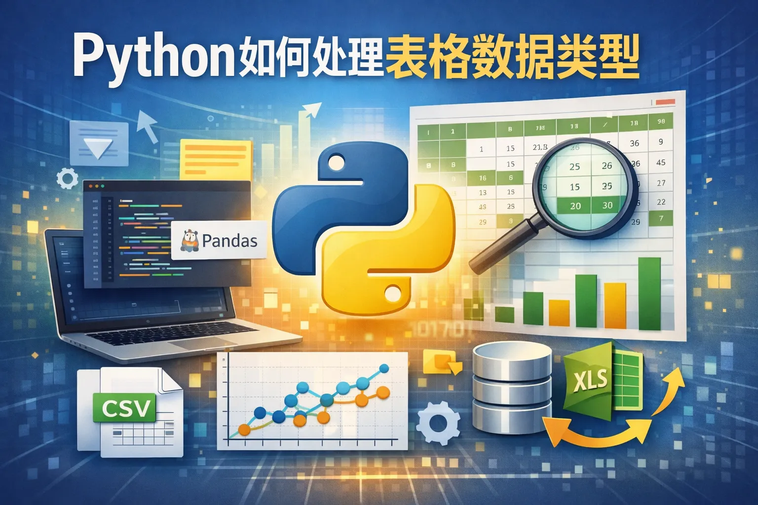 python如何处理表格数据类型