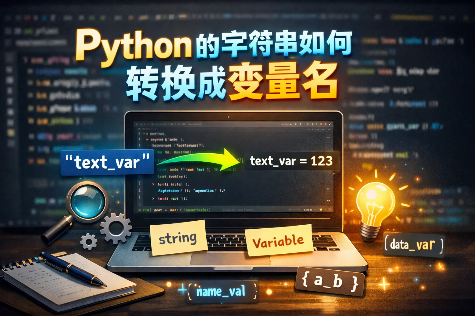 python的字符串如何转换成变量名