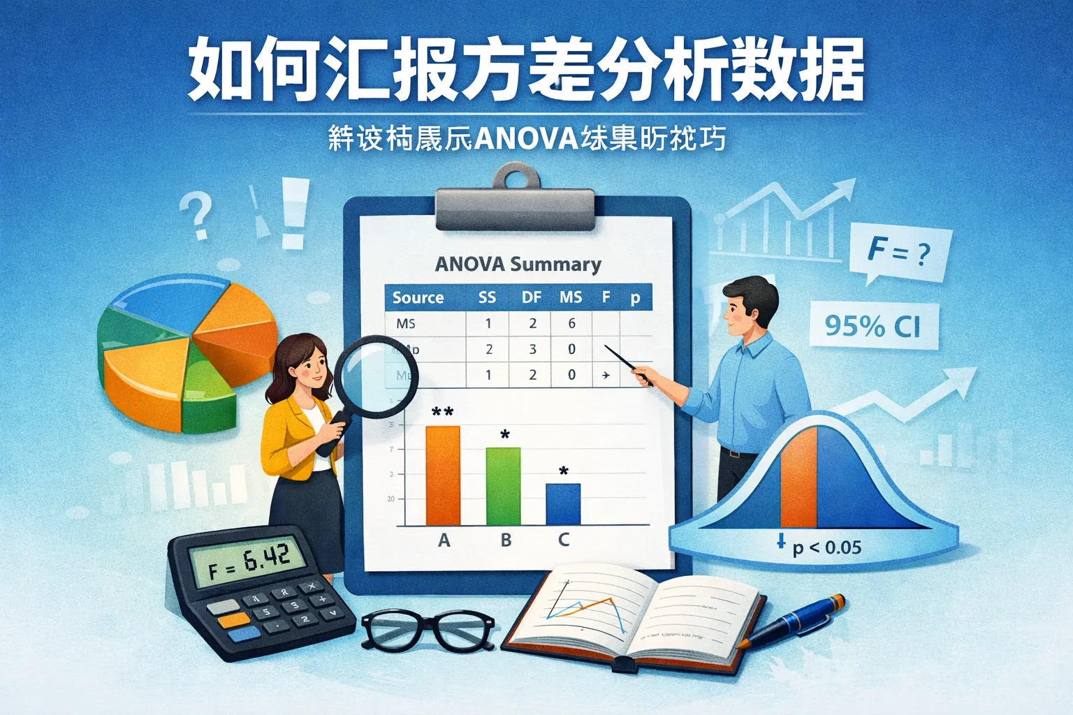 如何汇报方差分析数据