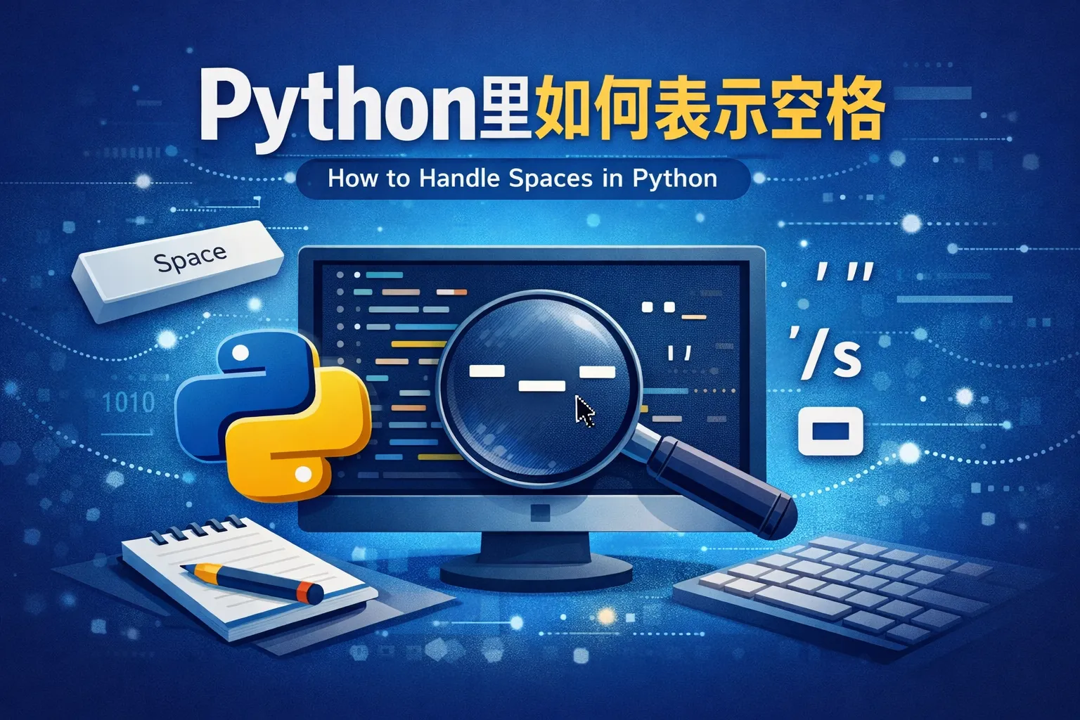 Python里如何表示空格
