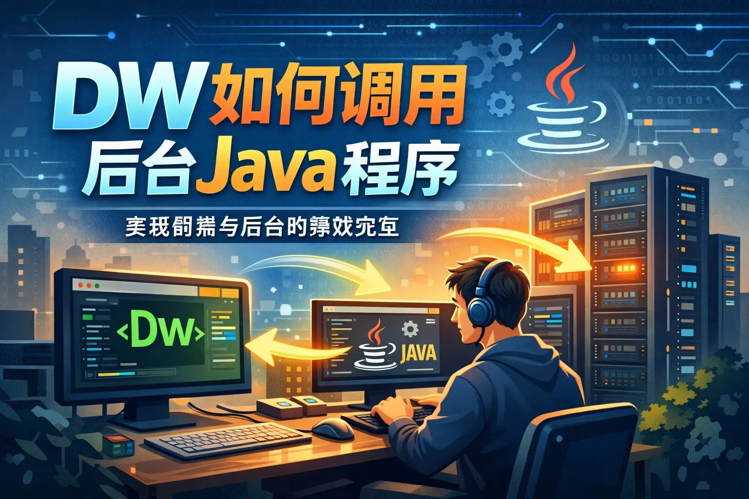 dw如何调用后台java程序