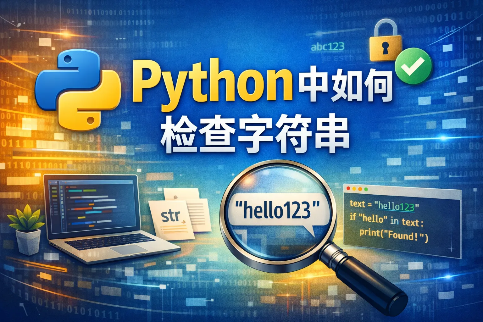 Python中如何检查字符串