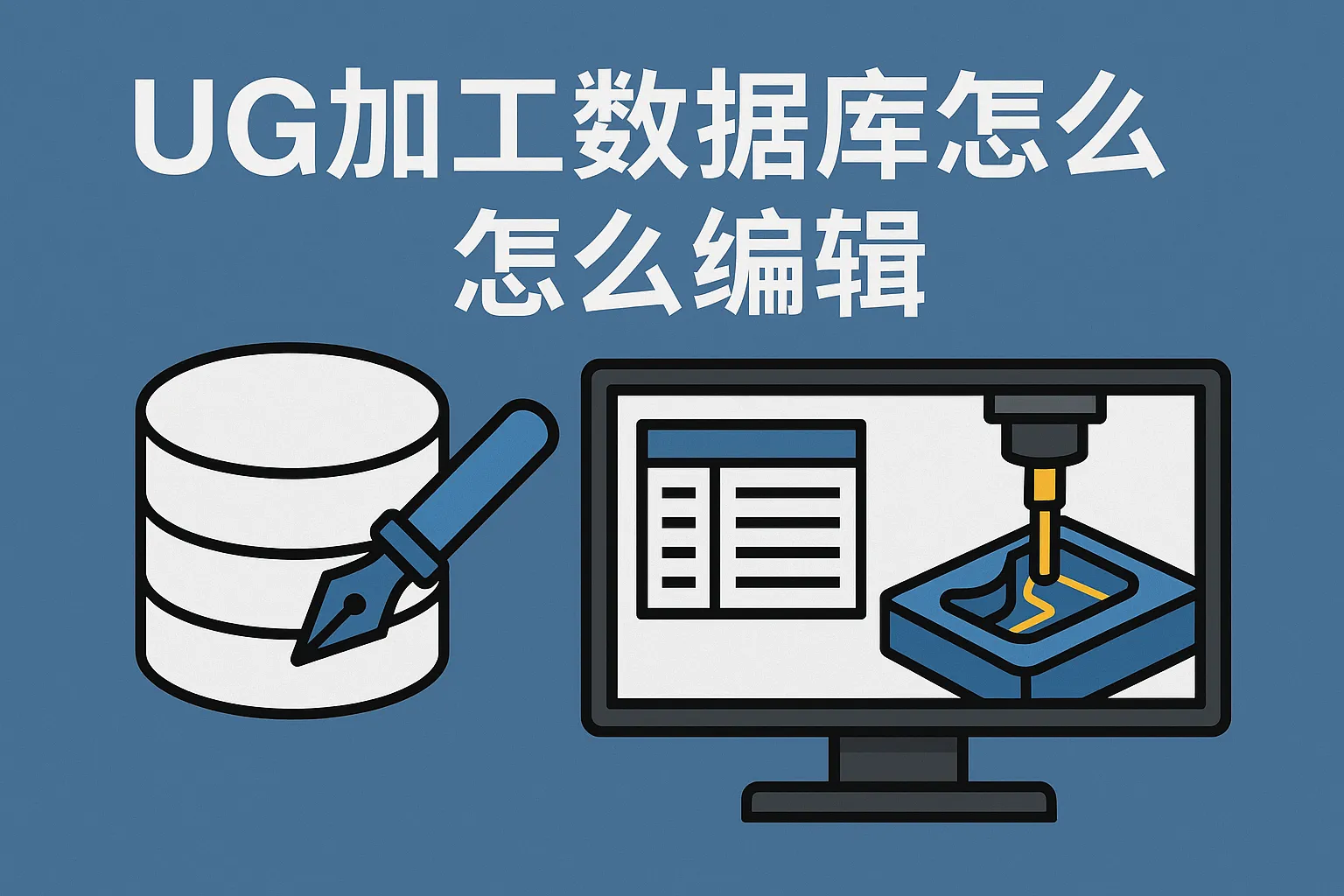 ug加工数据库怎么编辑