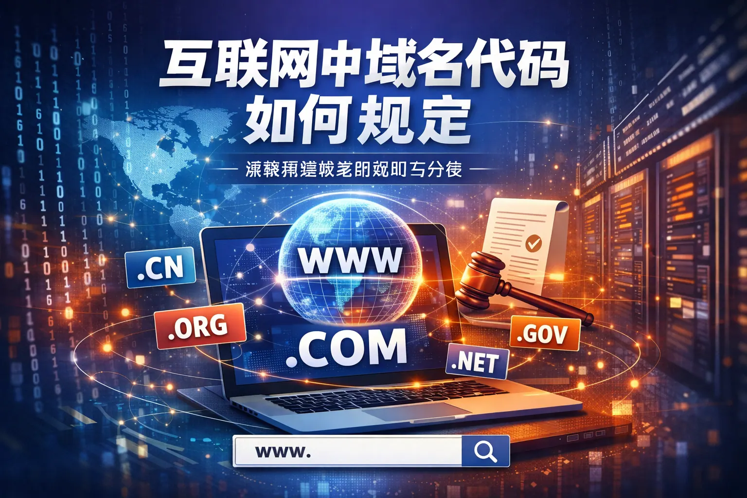 internet中域名代码如何规定