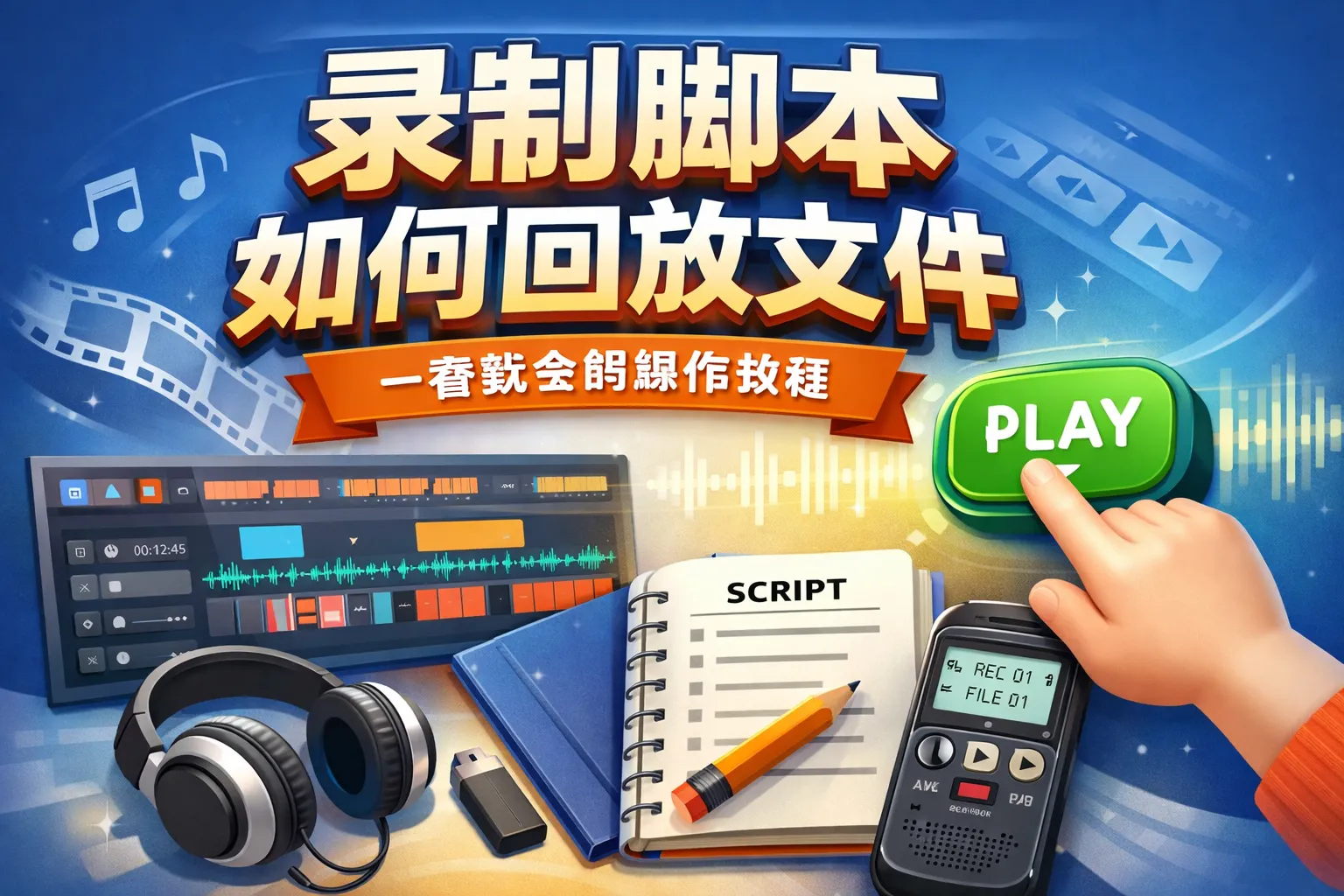 录制脚本如何回放文件