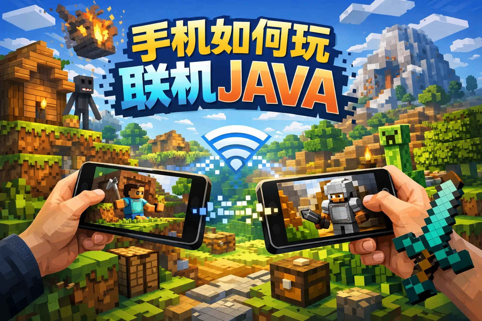 手机如何玩联机java