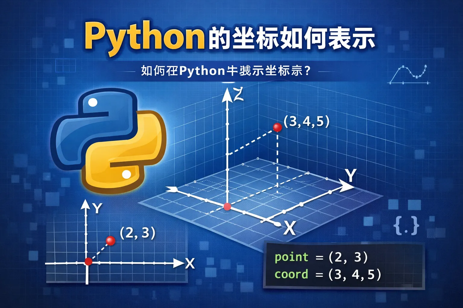 python的坐标如何表示
