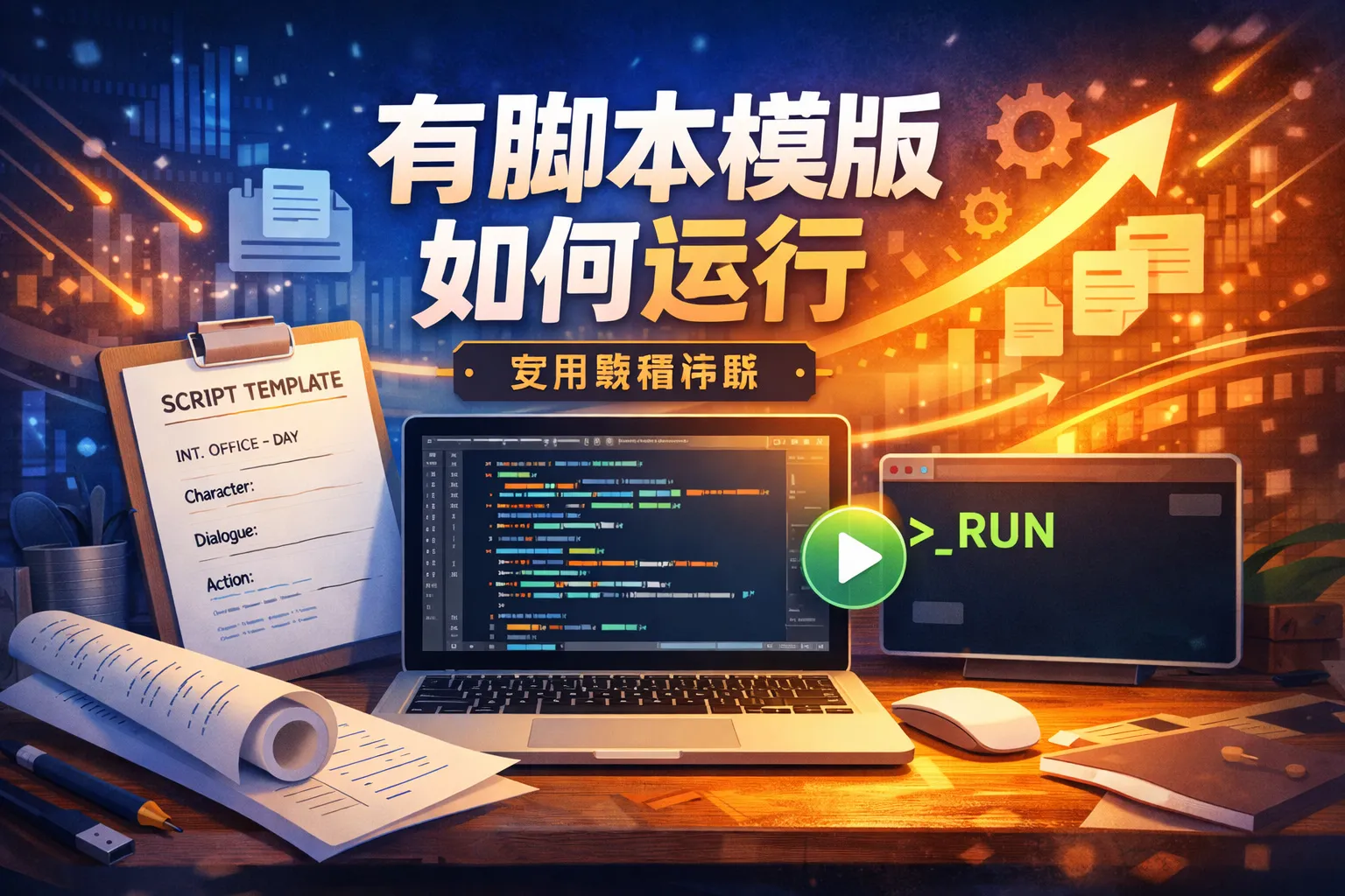 有脚本模版如何运行