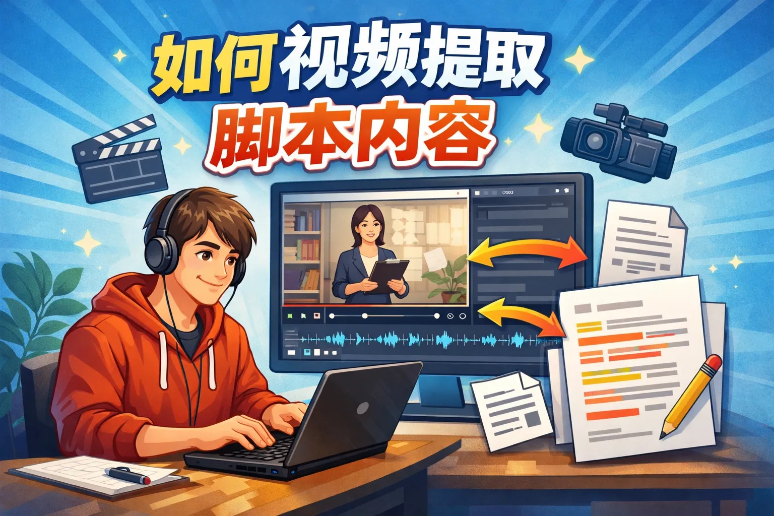 如何视频提取脚本内容