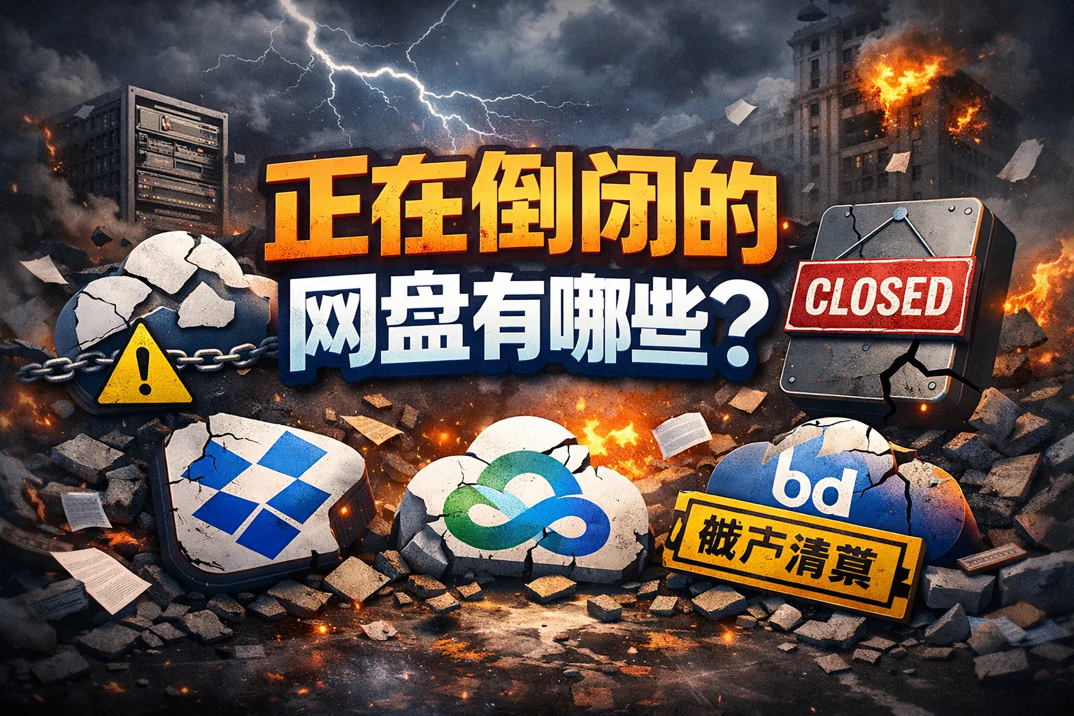 正在倒闭的网盘有哪些