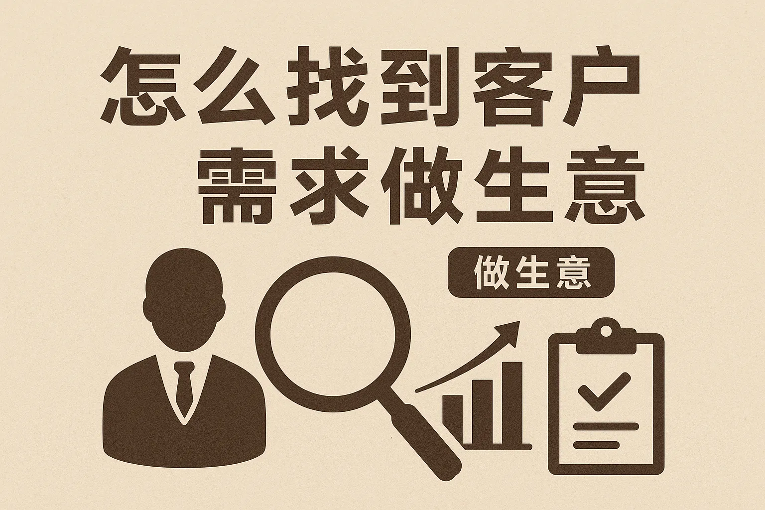 怎么找到客户需求做生意