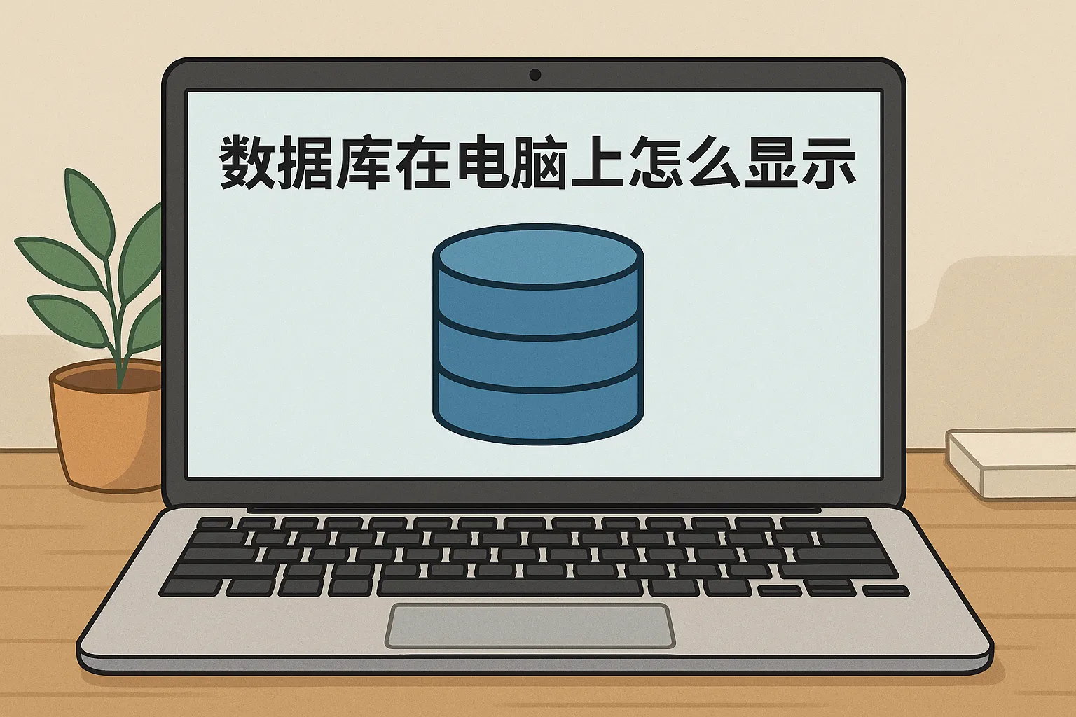数据库在电脑上怎么显示