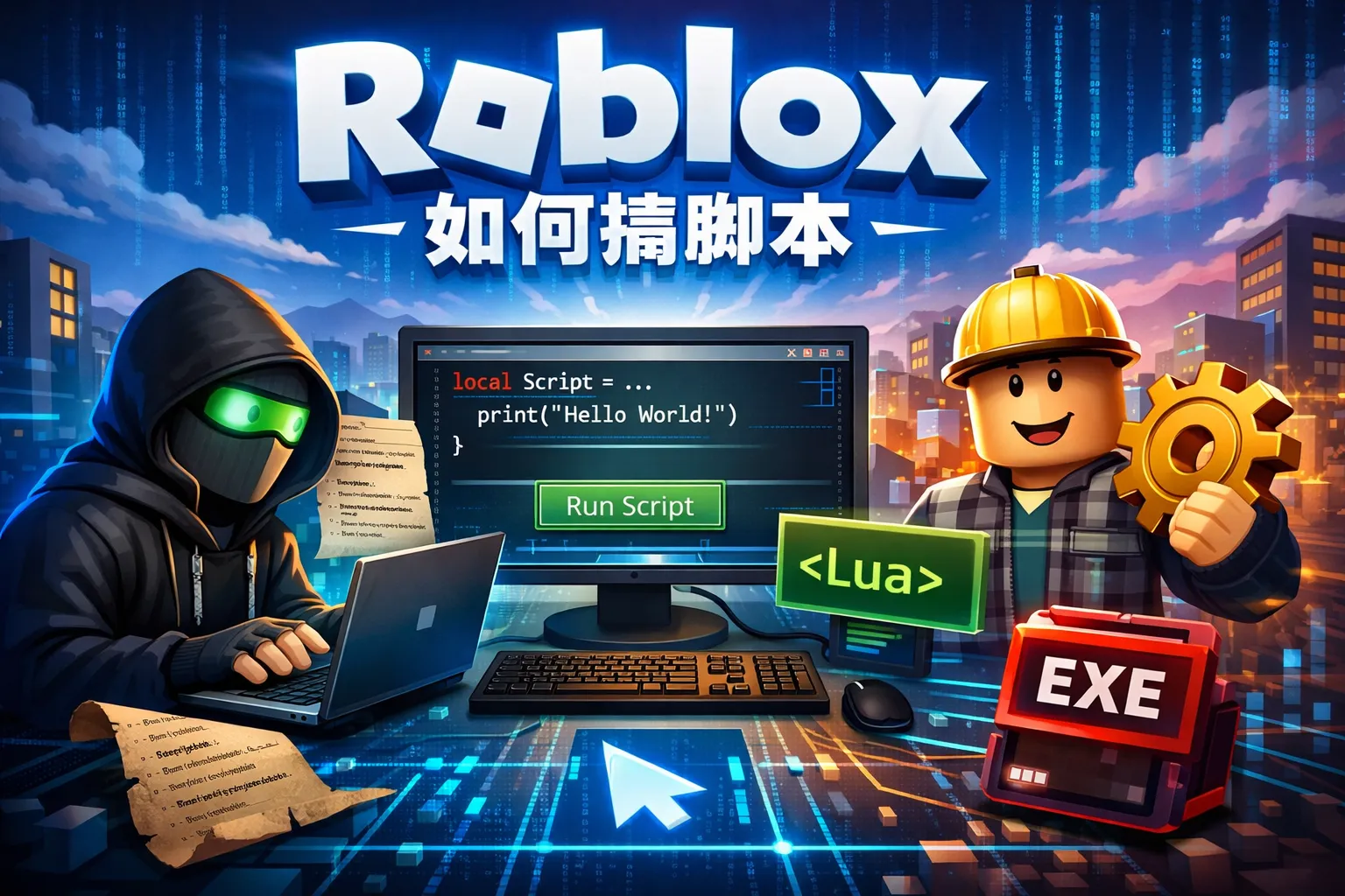 roblox如何搞脚本