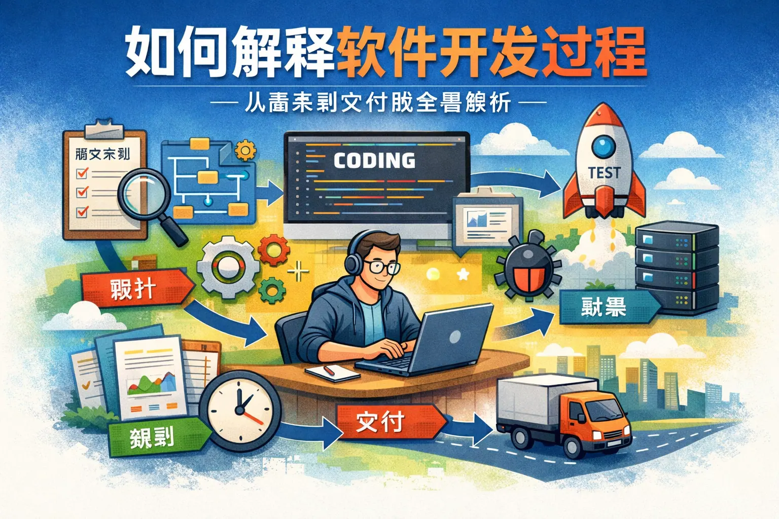 如何解释软件开发过程