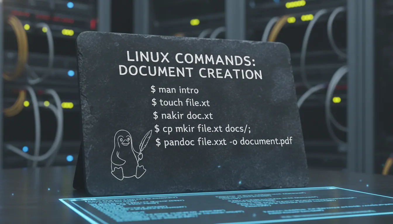 linux命令如何创建doc