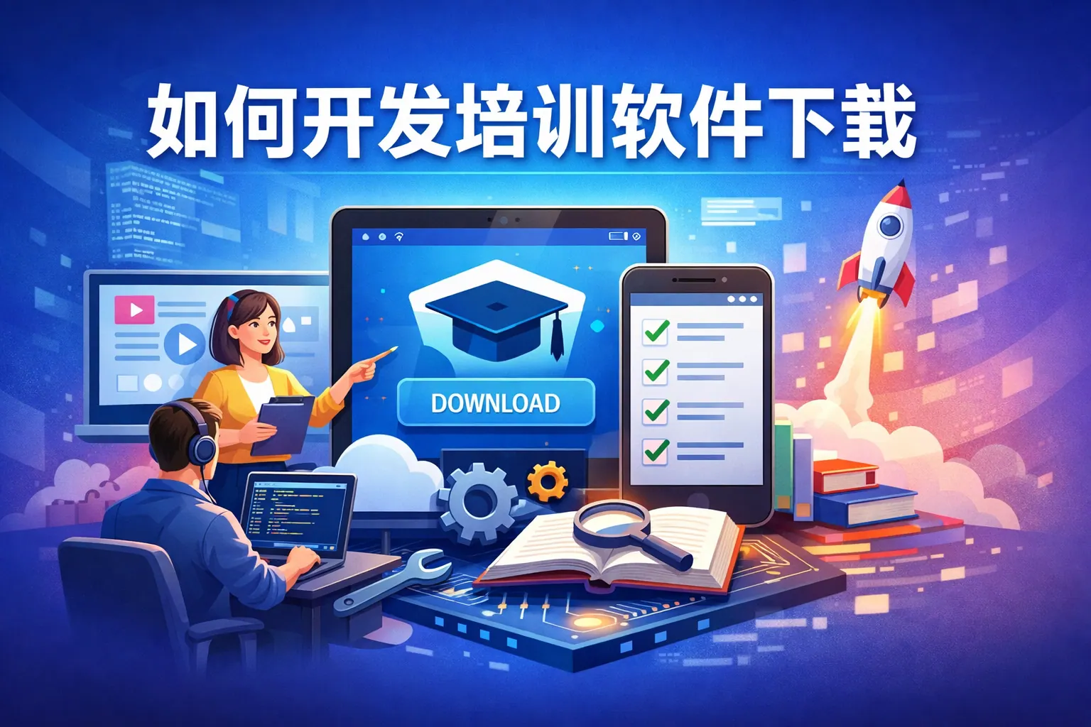 如何开发培训软件下载