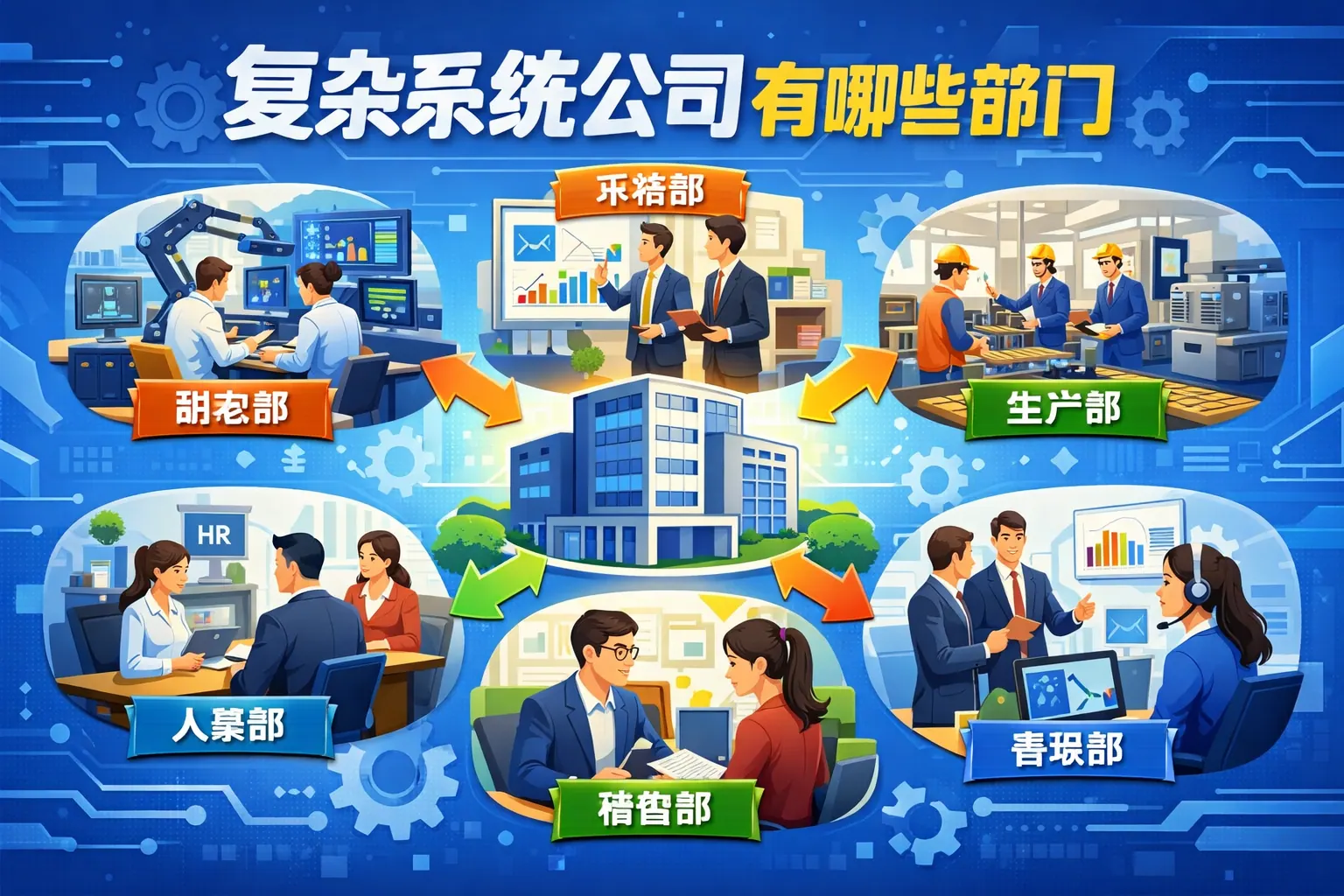 复杂系统公司有哪些部门