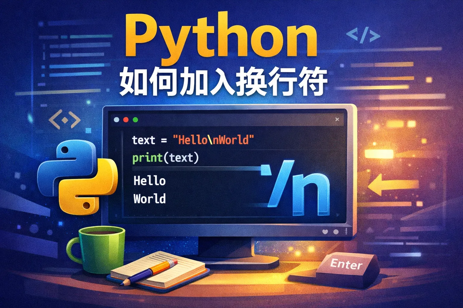 python如何加入换行符